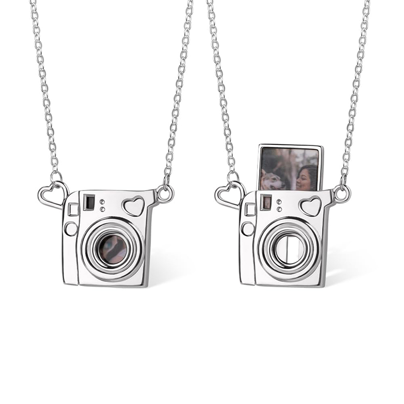 Heart Locket Necklace Photo - ปรับแต่งภาพสร้อยคอหัวใจทองเหลืองภาพภายใน Mini กล้อง Locket สร้อยคอสัตว์เลี้ยงของขวัญวันเกิดสําหรับผู้ชายผู้หญิง