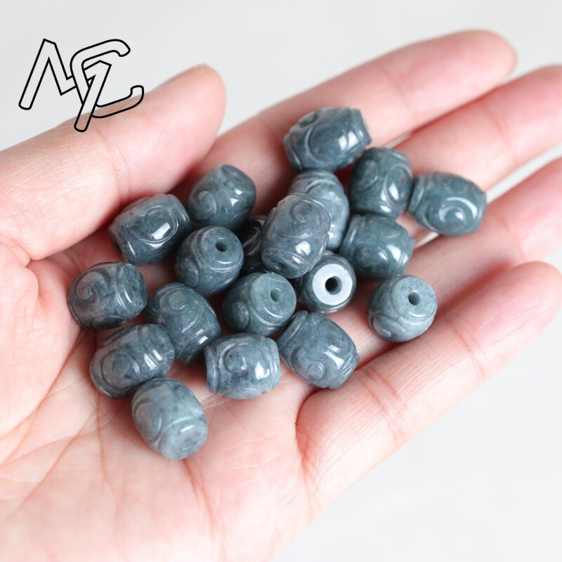 ลูกปัดหยกน้ำสีฟ้าธรรมชาติ 5 ชิ - Bracelets บทวิจารณ์และราคา
