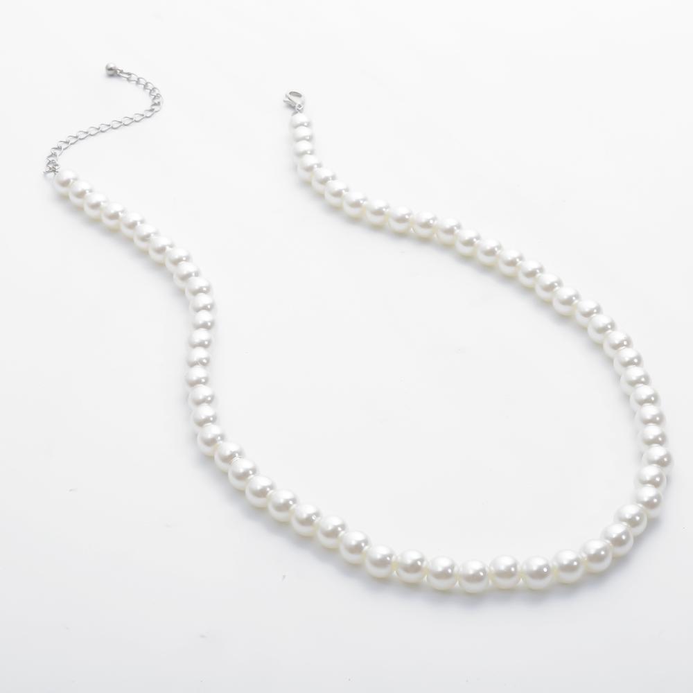 สร้อยคอไข่มุกเลียนแบบมินิมอลสำ - Pearl Choker Necklace Vintage บทวิจารณ์และราคา