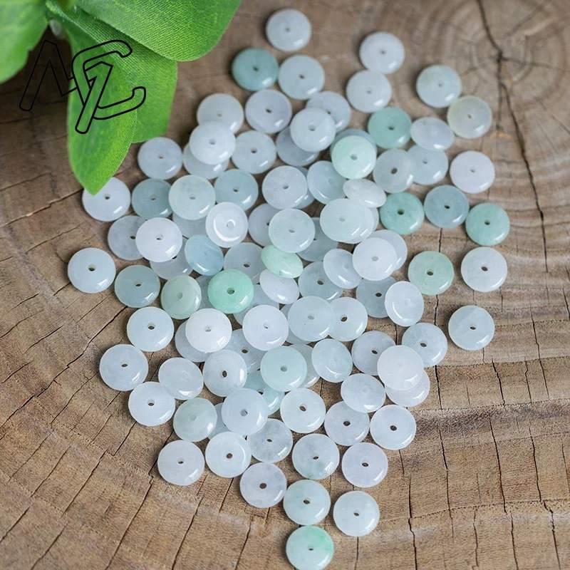10 ชิ้นหยกขาวธรรมชาติ หยกเขียว - Bracelets บทวิจารณ์และราคา