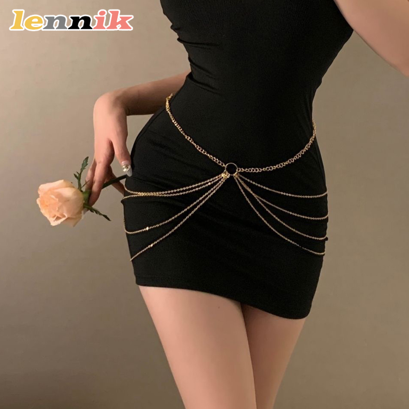LENNIK พู่โลหะ Multi-Layer เอว - Body Jewelry บทวิจารณ์และราคา