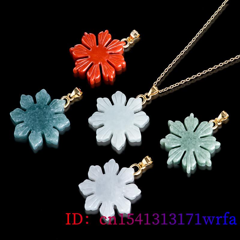 สร้อยคอจี้ดอกทานตะวันหยกพม่าแท - Necklaces บทวิจารณ์และราคา