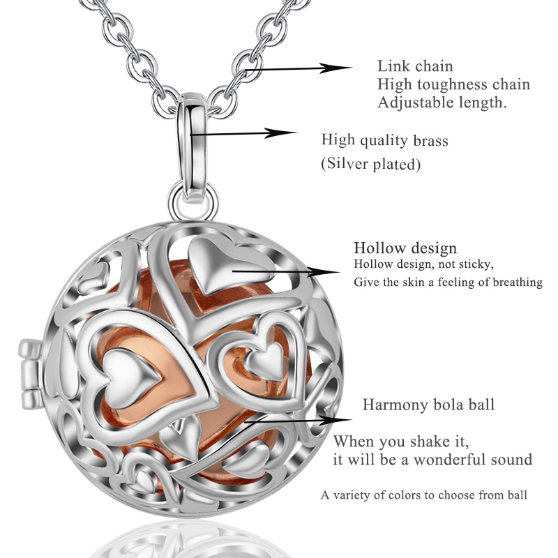 Eudora 20mm Harmony Ball จี้สร - Heart Locket Necklace Photo บทวิจารณ์และราคา