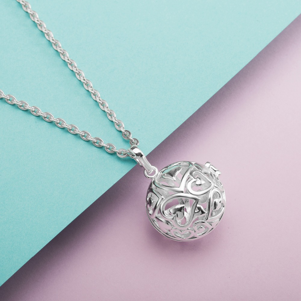 Eudora 20mm Harmony Ball จี้สร - Heart Locket Necklace Photo บทวิจารณ์และราคา