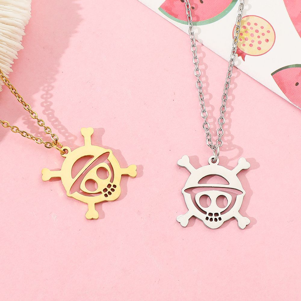 สร้อยคอจี้โลหะรูปหัวกะโหลกสไตล - Anime Pendant Necklace บทวิจารณ์และราคา