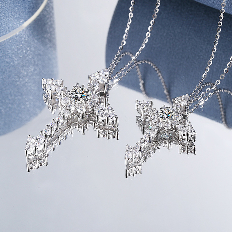 IOGOU 0.5/1CT D VVS1 Moissanit - 925 Sterling Silver Chain Necklace Men บทวิจารณ์และราคา
