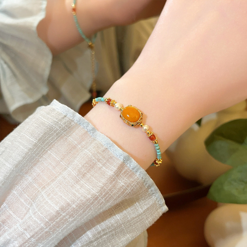 สร้อยคอไข่มุกน้ำจืดธรรมชาติสีฟ - Pearl Choker Necklace Vintage บทวิจารณ์และราคา