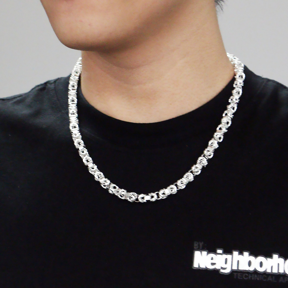 สร้อยคอเงินแท้ 925 สไตล์ฮิปฮอป - 925 Sterling Silver Chain Necklace Men บทวิจารณ์และราคา