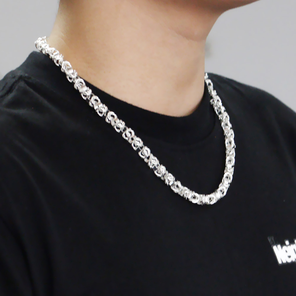 สร้อยคอเงินแท้ 925 สไตล์ฮิปฮอป - 925 Sterling Silver Chain Necklace Men บทวิจารณ์และราคา