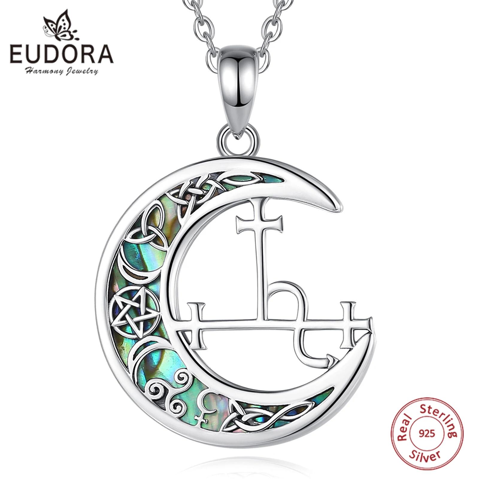 Eudora 925สร้อยคอจี้พระจันทร์เ - 925 Sterling Silver Chain Necklace Men บทวิจารณ์และราคา