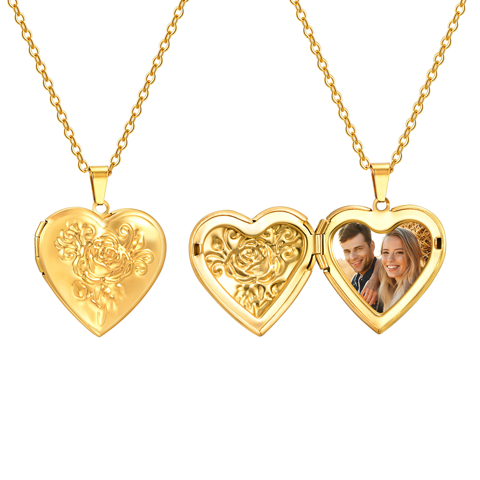 สร้อยคอจี้หัวใจส่วนบุคคลของผู้ - Custom Name Necklace Stainless Steel บทวิจารณ์และราคา
