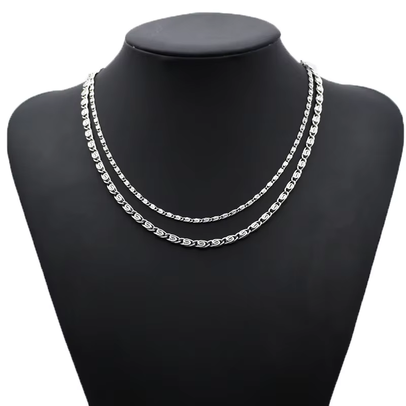 สร้อยคอแอนดาร่า 925 เงินแท้ ชุ - 925 Sterling Silver Chain Necklace Men บทวิจารณ์และราคา