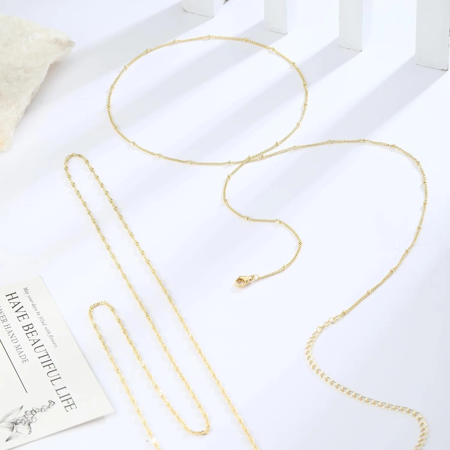 สร้อยคาดเอวชุบทอง 14k ขนาด 26- - Body Jewelry บทวิจารณ์และราคา