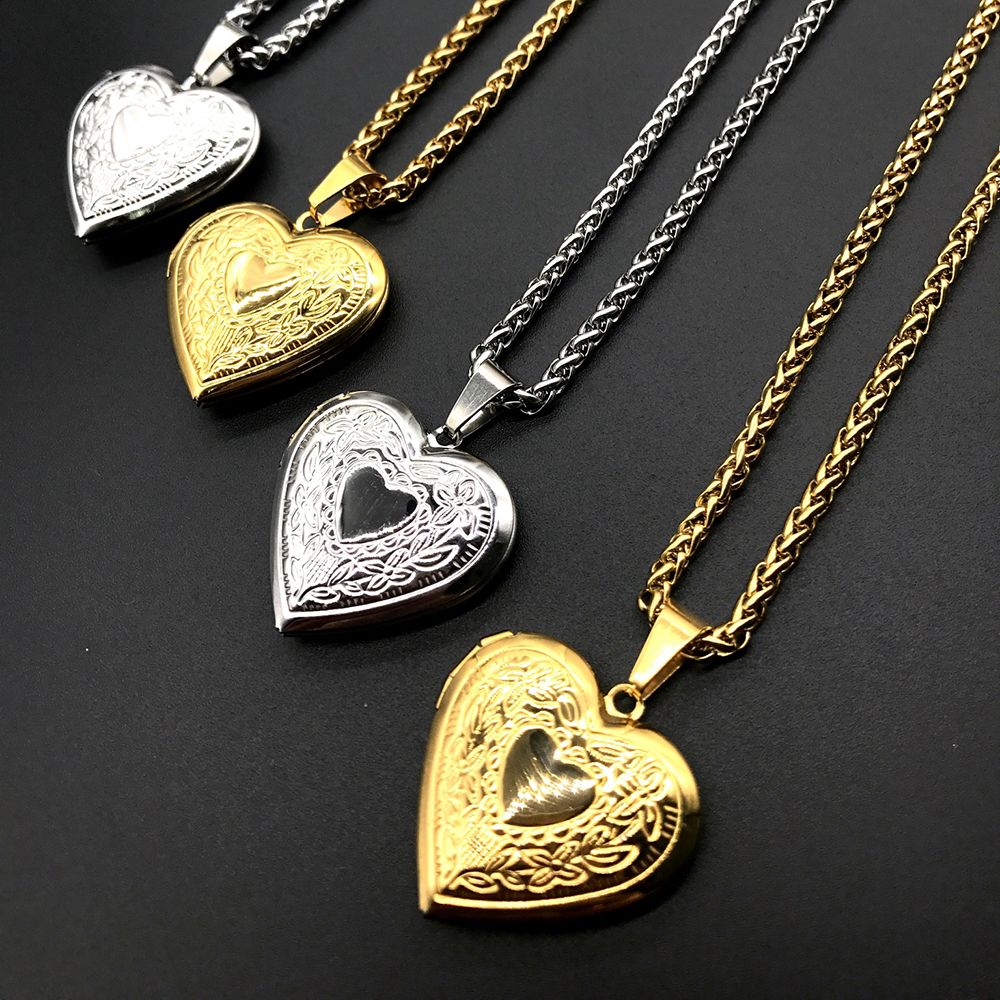 แฟชั่น Photo Locket สร้อยคอรูป - Heart Locket Necklace Photo บทวิจารณ์และราคา