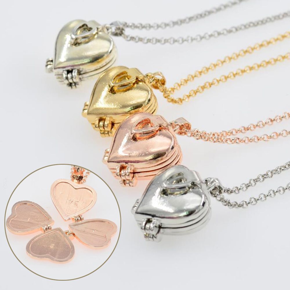 แฟชั่น Photo Locket สร้อยคอรูป - Heart Locket Necklace Photo บทวิจารณ์และราคา
