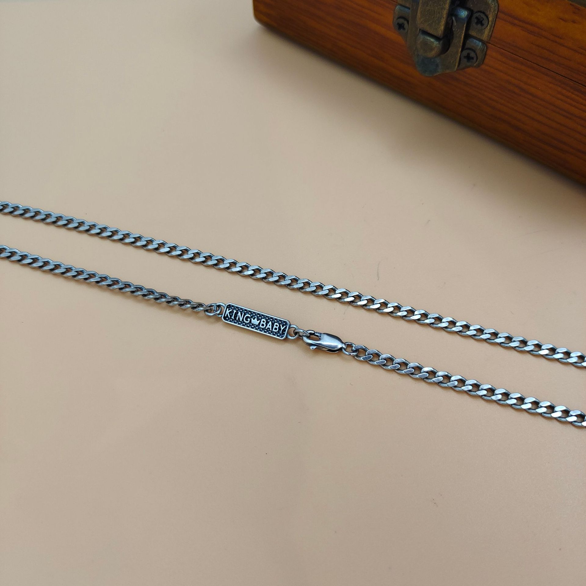 สร้อยคอจี้เงินแท้ S925 สไตล์เร - 925 Sterling Silver Chain Necklace Men บทวิจารณ์และราคา