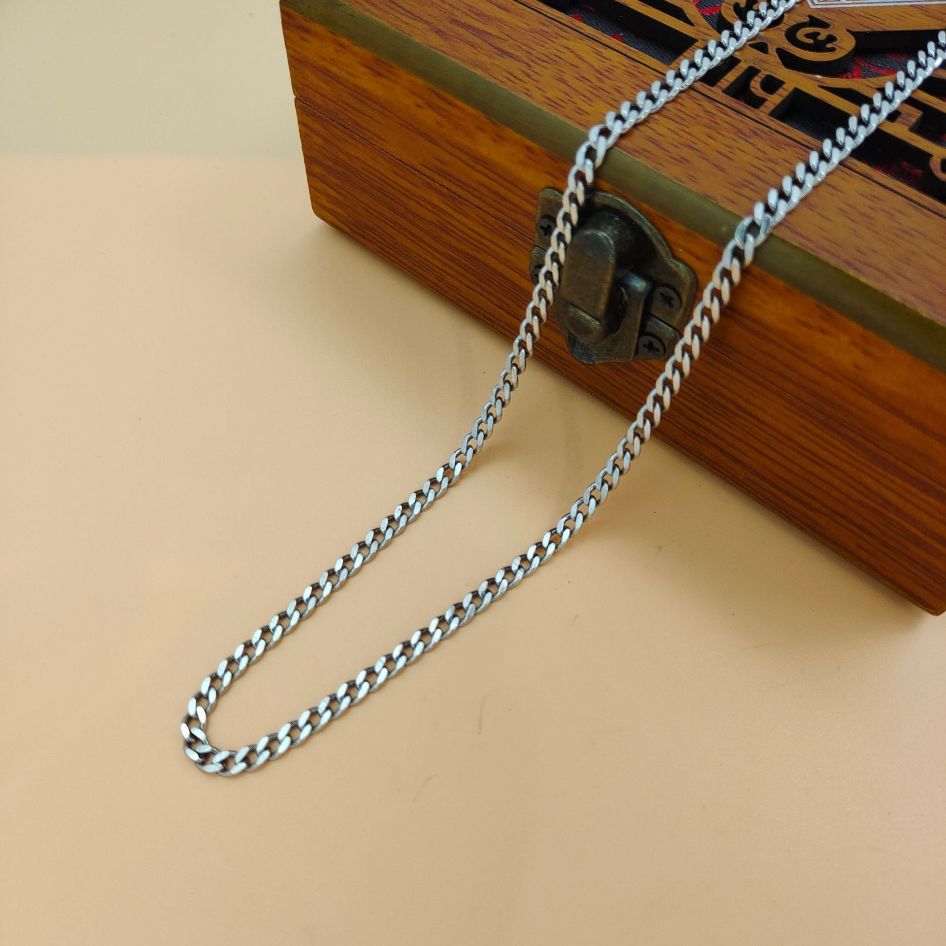สร้อยคอจี้เงินแท้ S925 สไตล์เร - 925 Sterling Silver Chain Necklace Men บทวิจารณ์และราคา