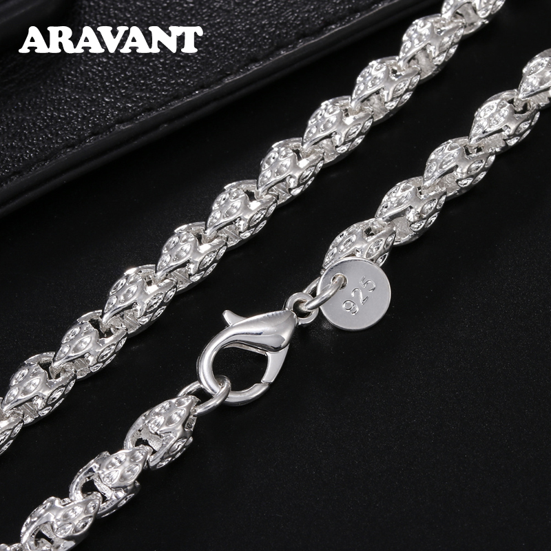 สร้อยโซ่เงิน925 aravant 5mm สำ - 925 Sterling Silver Chain Necklace Men บทวิจารณ์และราคา